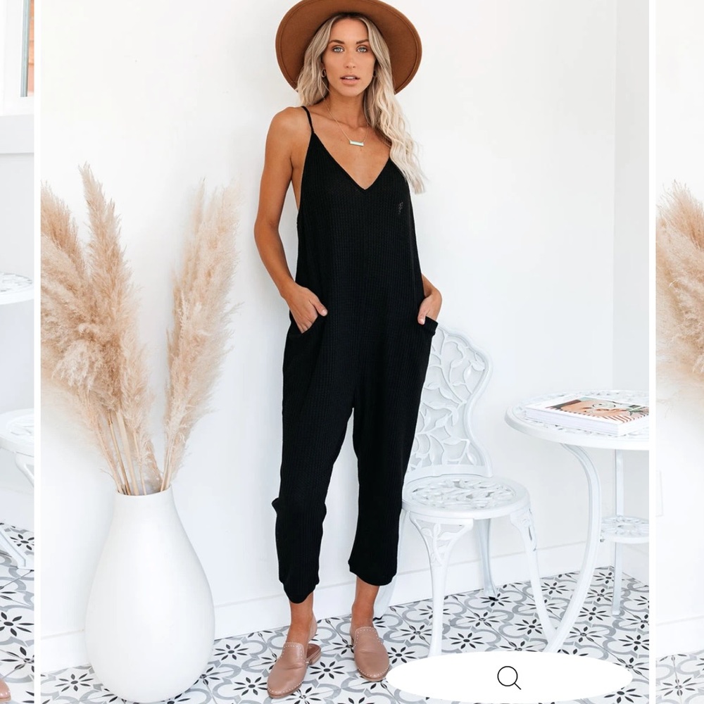 Andy Cotton Blend Pocketed Jumpsuit - Vici
